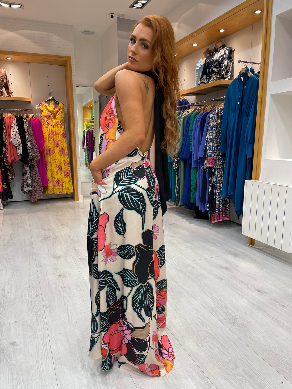 Moncho Heredia Floral Maxi Dress