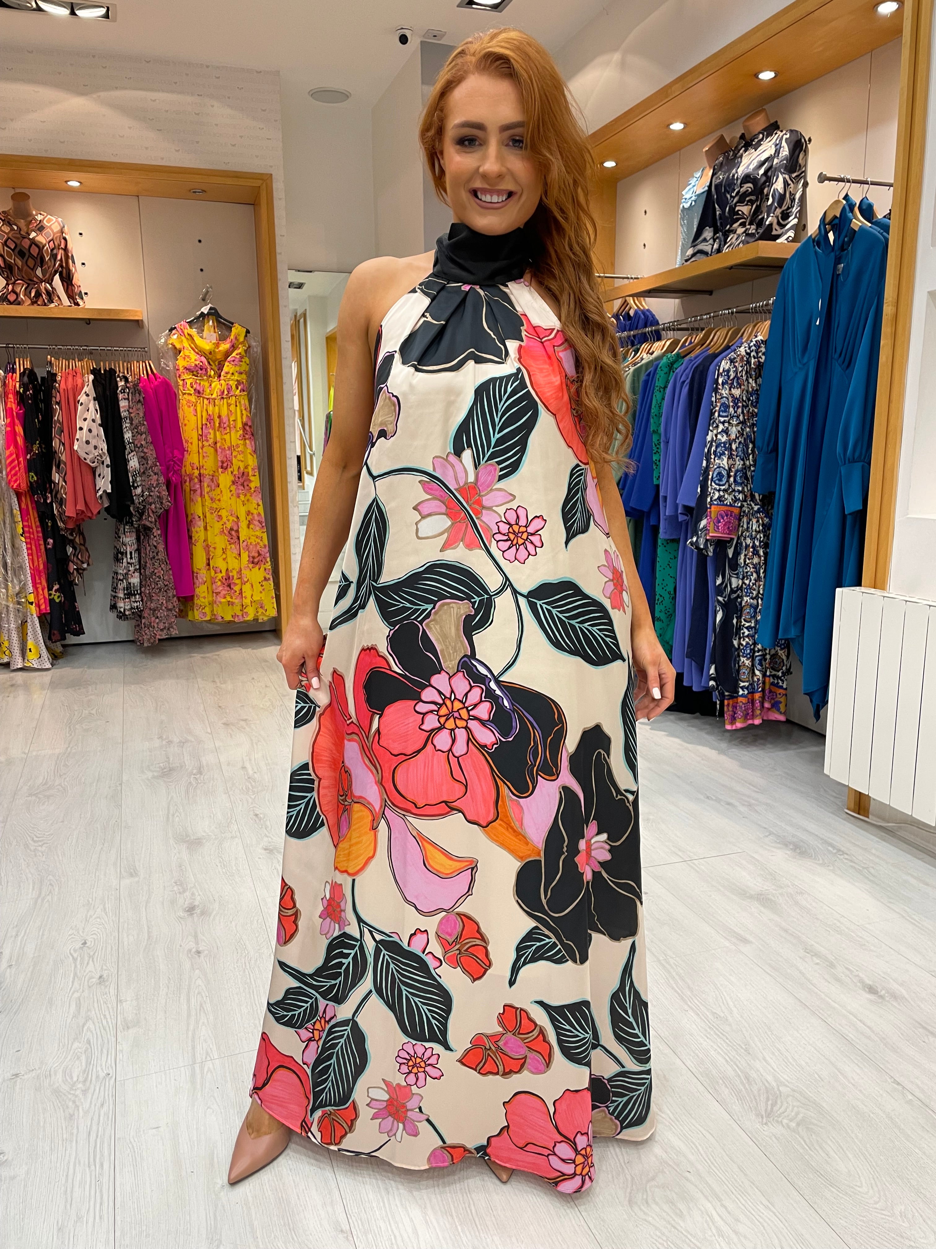 Moncho Heredia Floral Maxi Dress