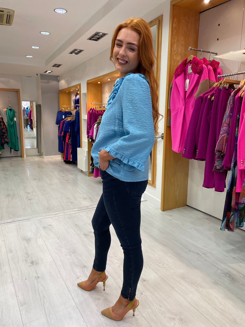 Karen By Simonsen Air Blue Top