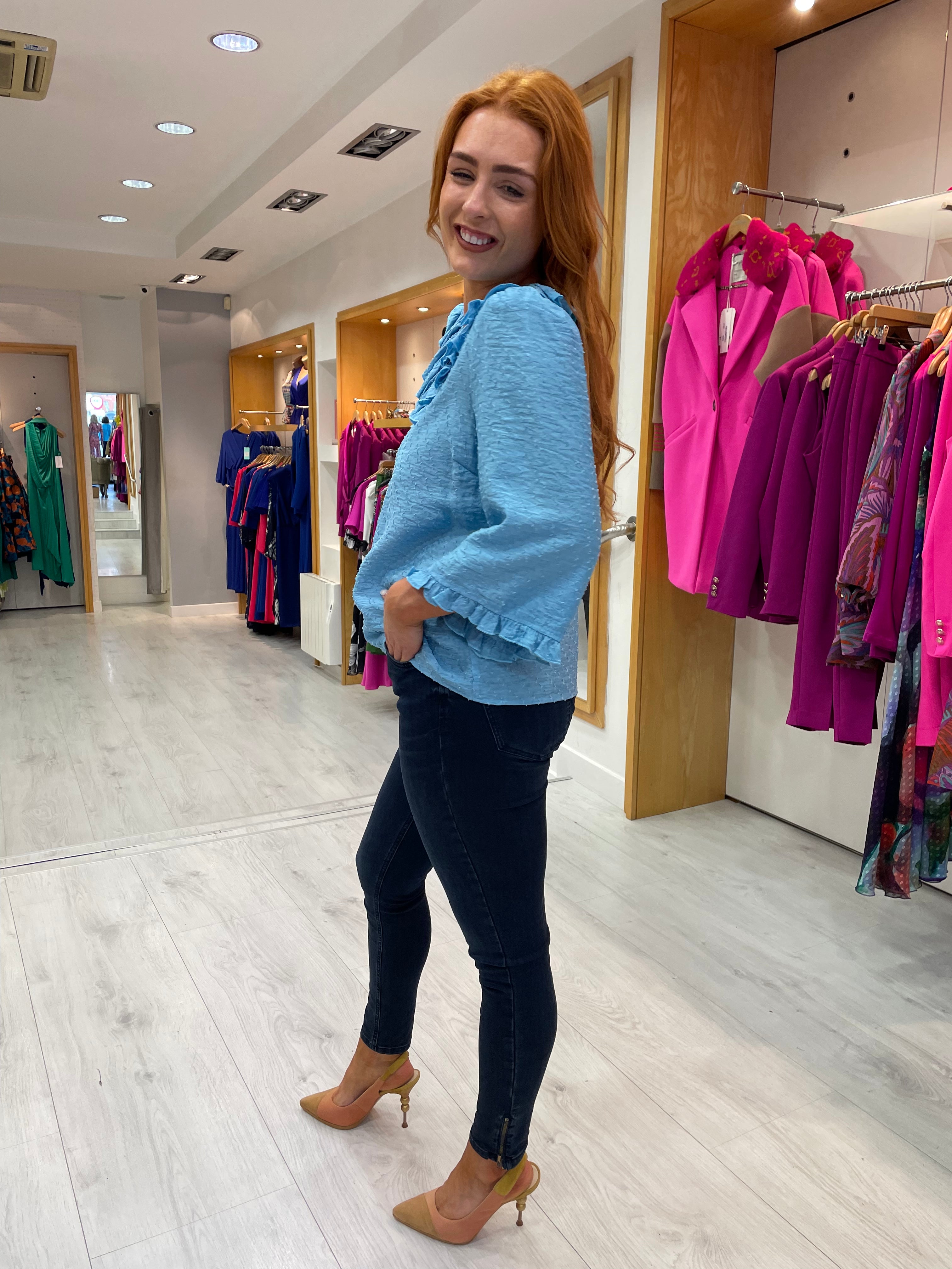 Karen By Simonsen Air Blue Top