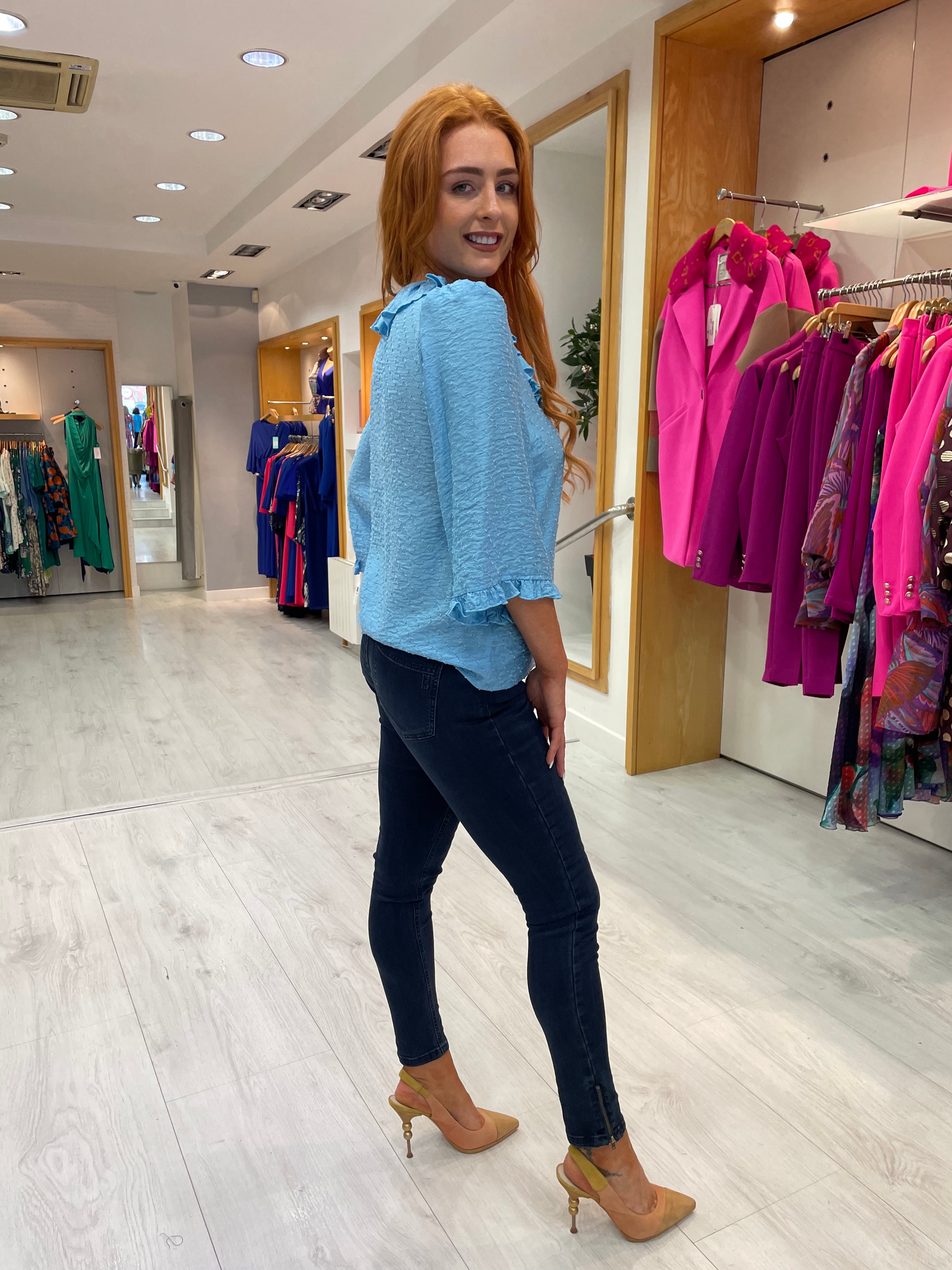 Karen By Simonsen Air Blue Top