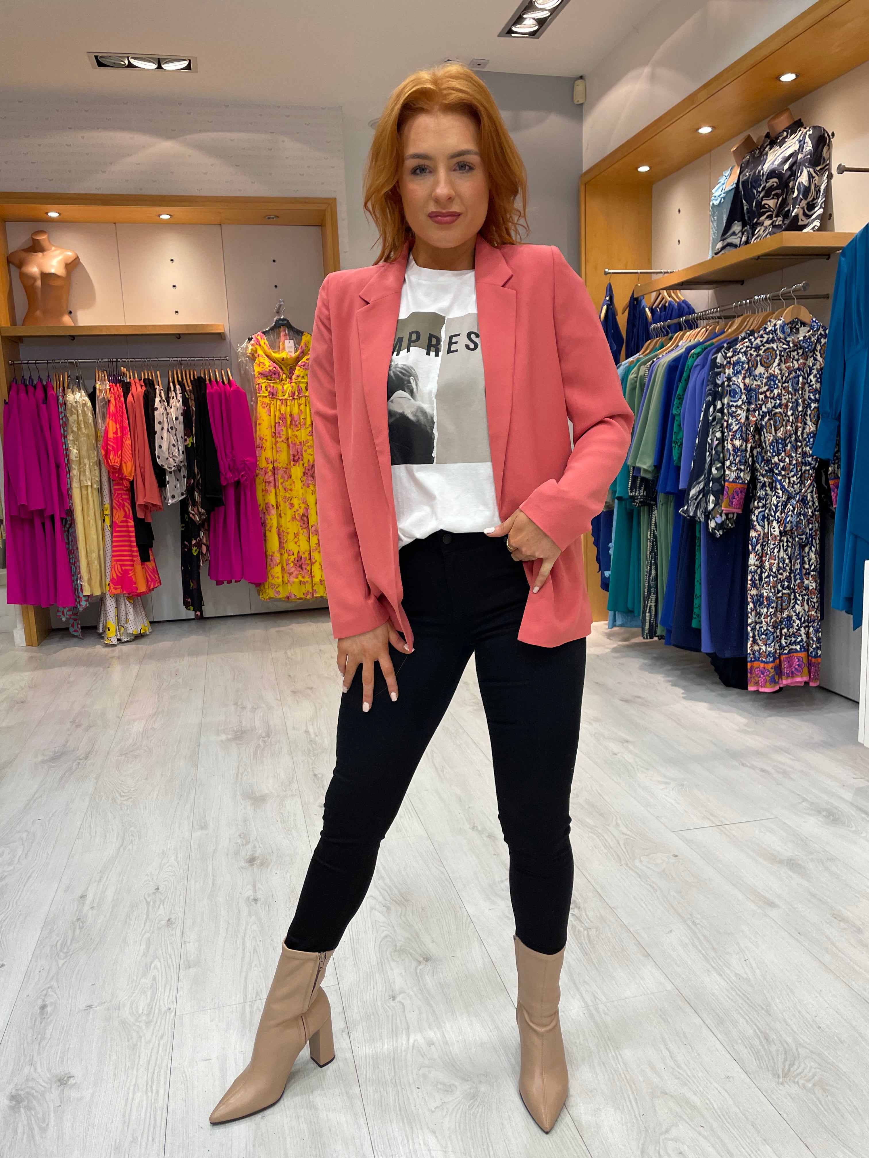 Soaked in Luxury Faded Rose Blazer