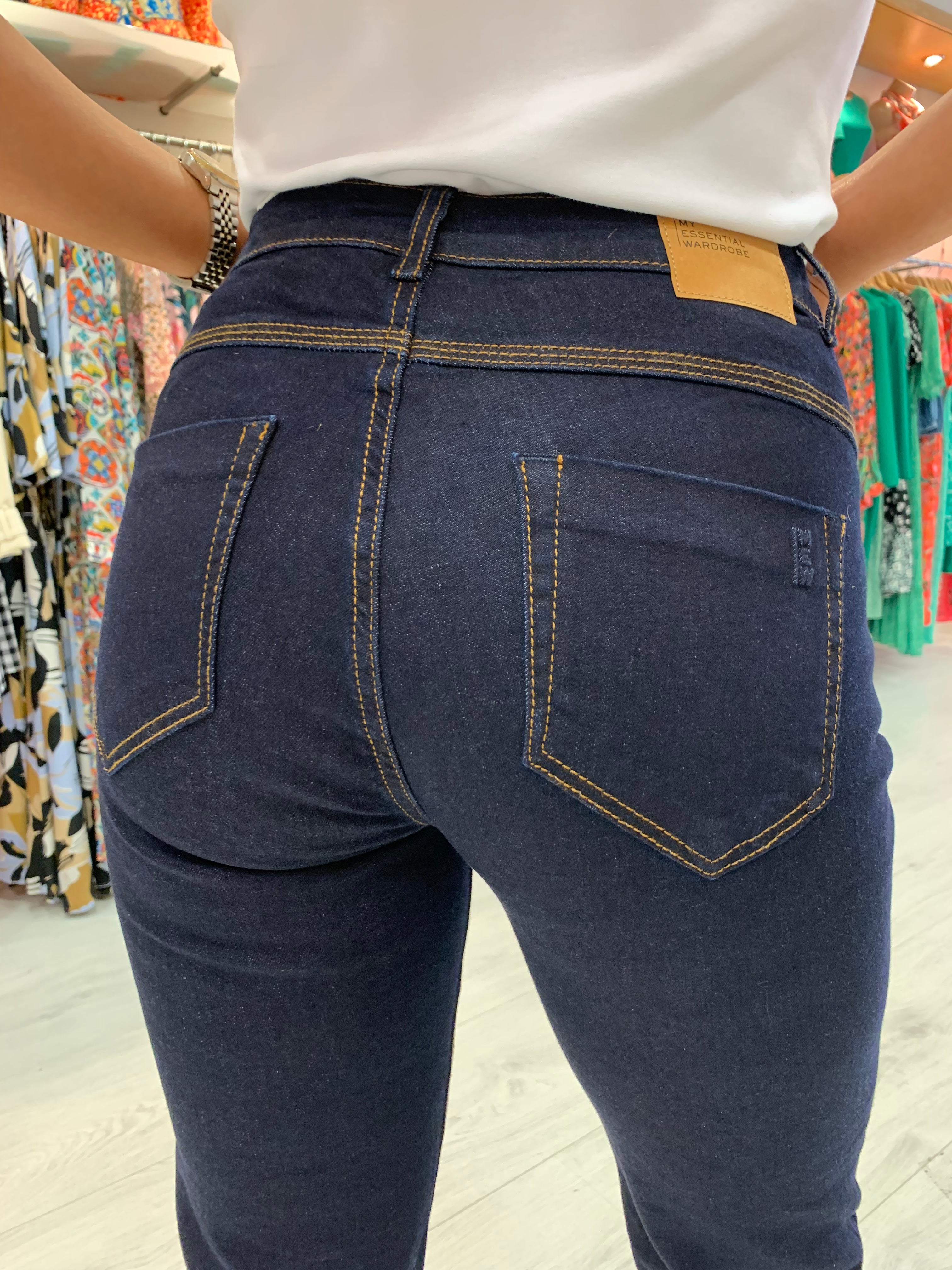 My Essential Dark Denim Straight Leg 30" Jean